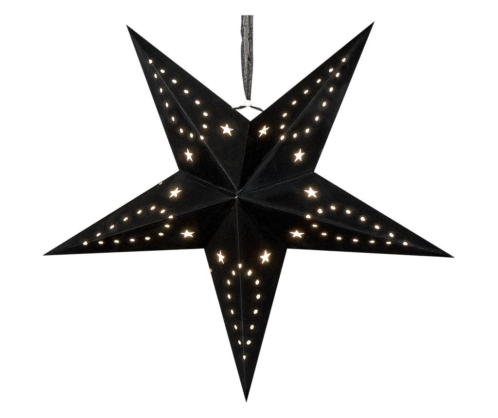 Függődísz kétdarabos szettben LED MOTTI Csillag 60 cm Fekete - 4