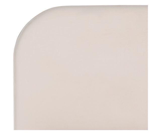 FLAYAT Velvet Bed with Slats 160 x 200 cm Light Beige