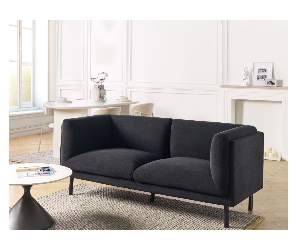 Kanapé 2 személyes VORGOD Fekete - 1