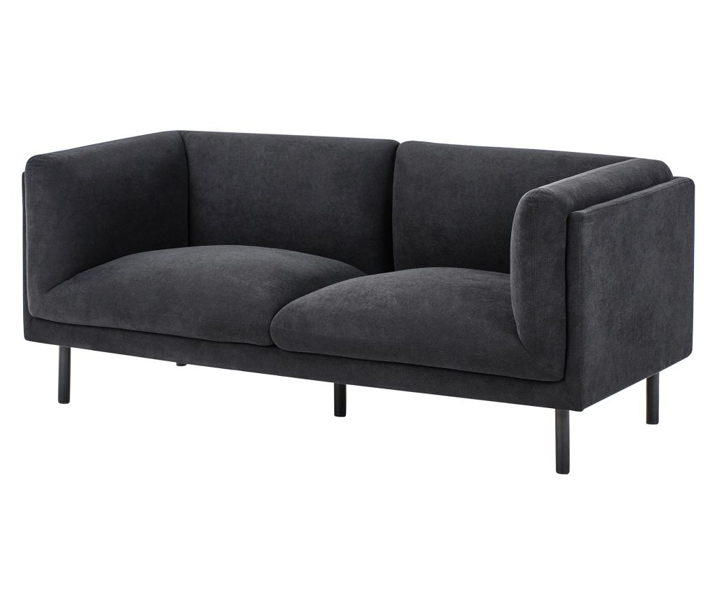 Kanapé 2 személyes VORGOD Fekete - 10