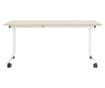 Összecsukható íróasztal CAVI Világosbarna 160 cm 60 cm kerekekkel thumbnail 4