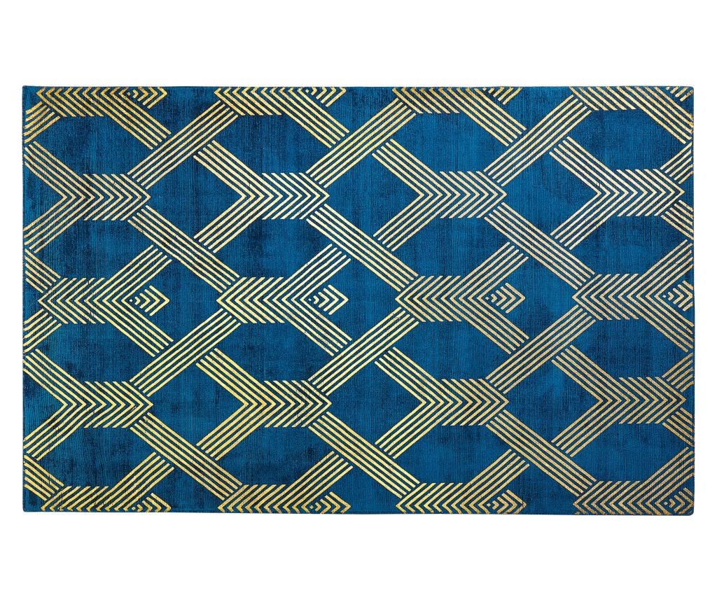 Szőnyeg VEKSE Kék 140 x 200 cm Viszkóz - 2