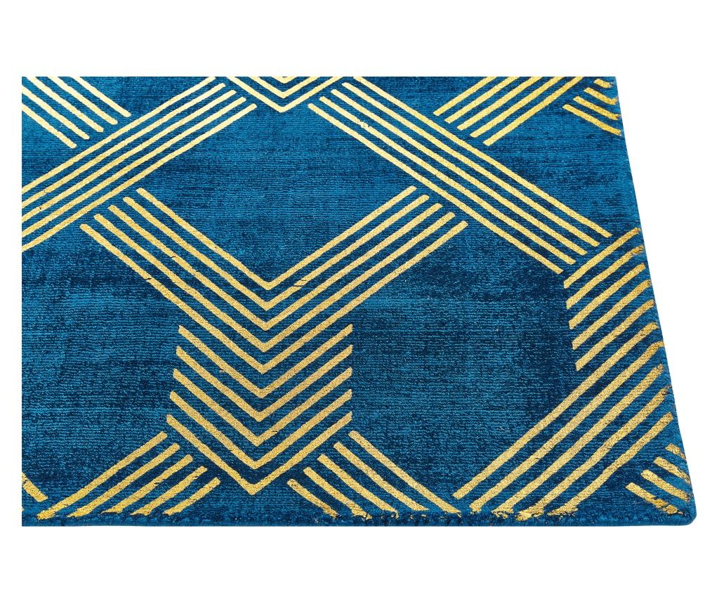 Szőnyeg VEKSE Kék 140 x 200 cm Viszkóz - 4