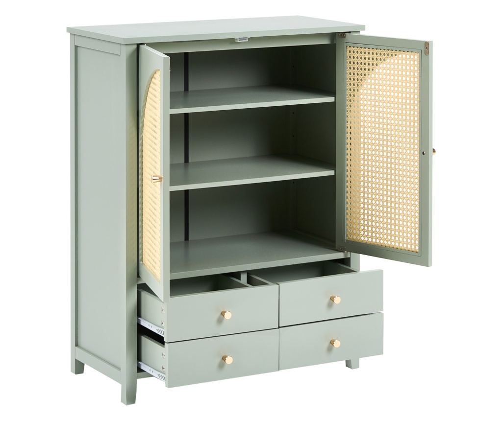 Cipőtároló szekrény BENDIGO Mentazöld - 4