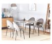 Étkezőasztal GREYTON Fehér 70 cm 120 cm thumbnail 1