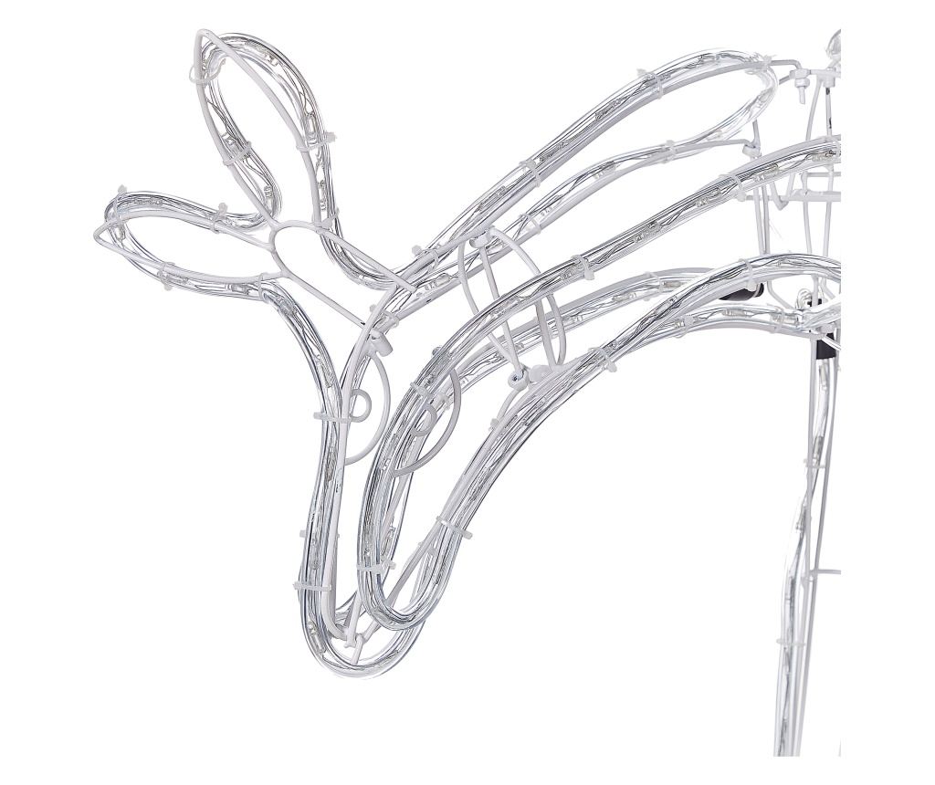 Kültéri dekoráció LED KRISTNES Mozgó őz 53 cm Fehér - 6