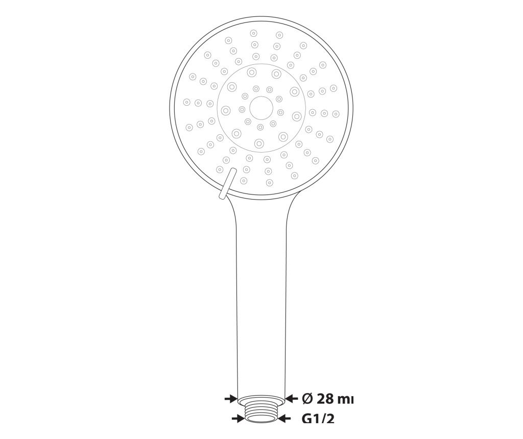 Zuhanyszett UCHIZA 5 funkciós Arany - 3