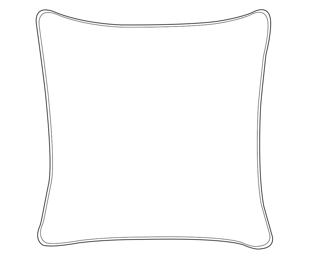2 db díszpárna ABELIA Pamut 45 x 45 cm Fekete/fehér Absztraktmintás - 3