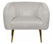 Fotel LACONIA Bársony Világosszürke thumbnail 4