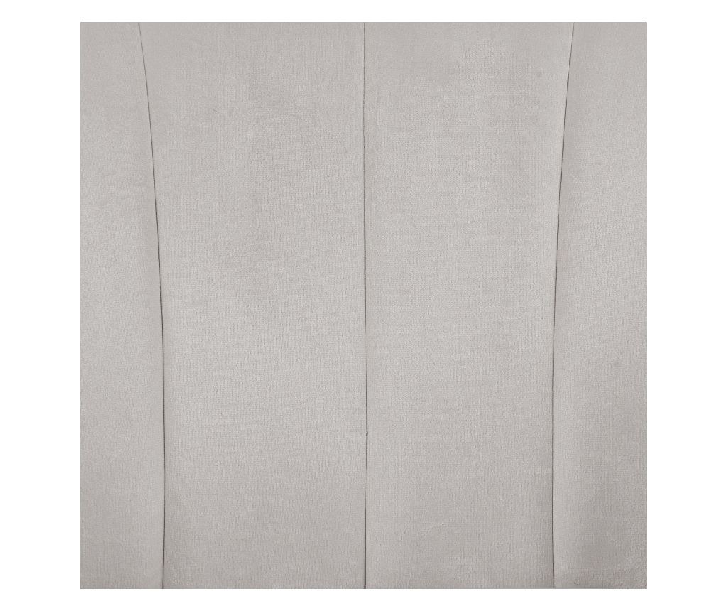 Fotel LACONIA Bársony Világosszürke - 8