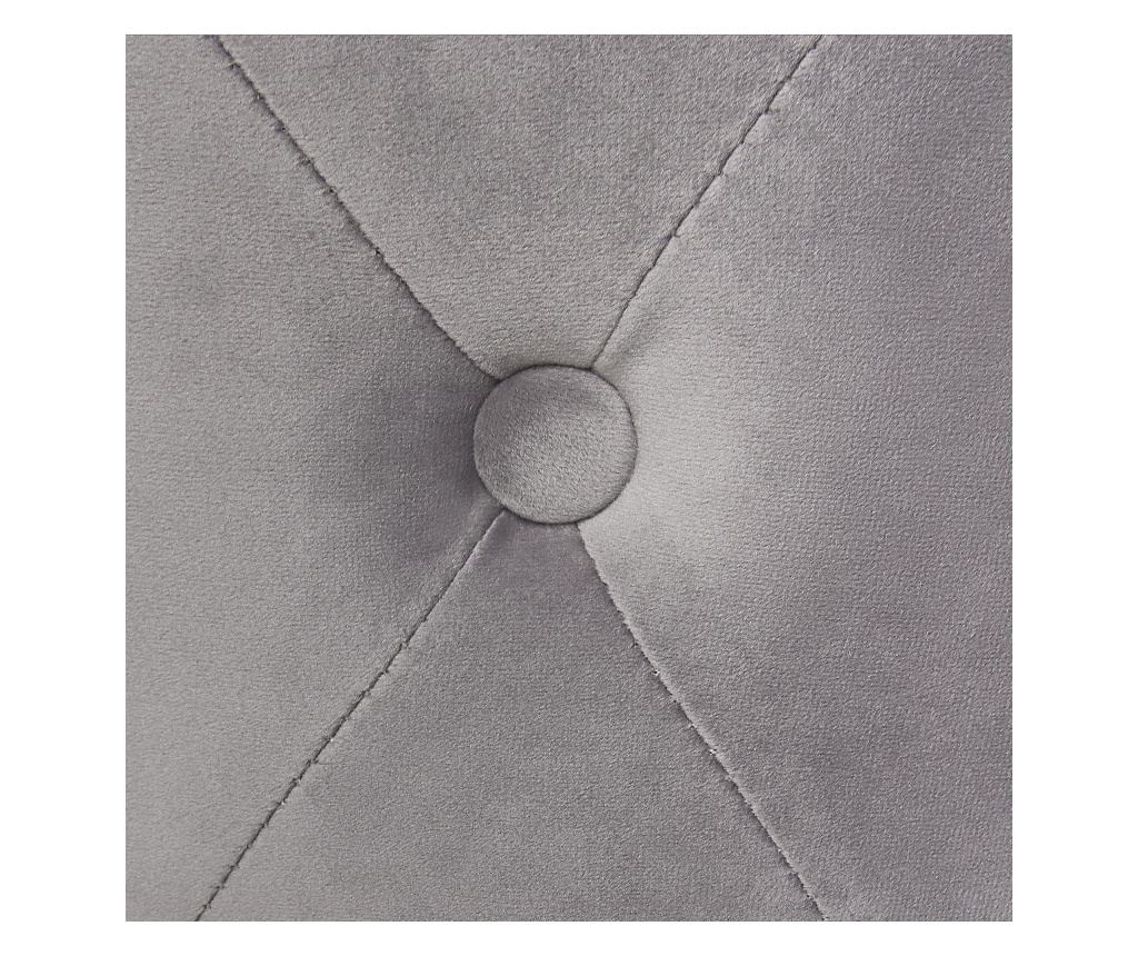 Puff CARROLLTON Bársony Világosszürke - 6