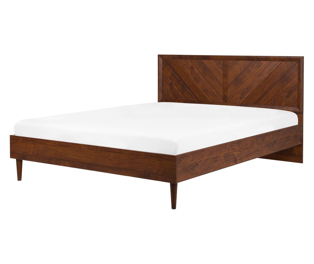 Ágy LED világítással MIALET 180 x 200 cm Sötétbarna - 8