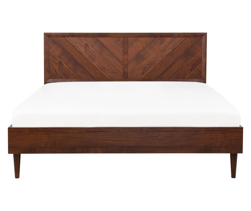 Ágy LED világítással MIALET 180 x 200 cm Sötétbarna - 11