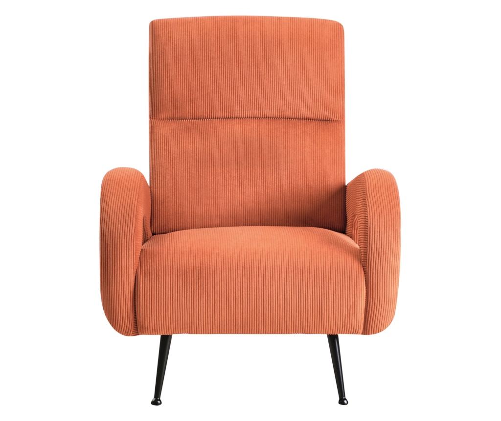 Fotel SVALOV Kordbársony Narancssárga - 5