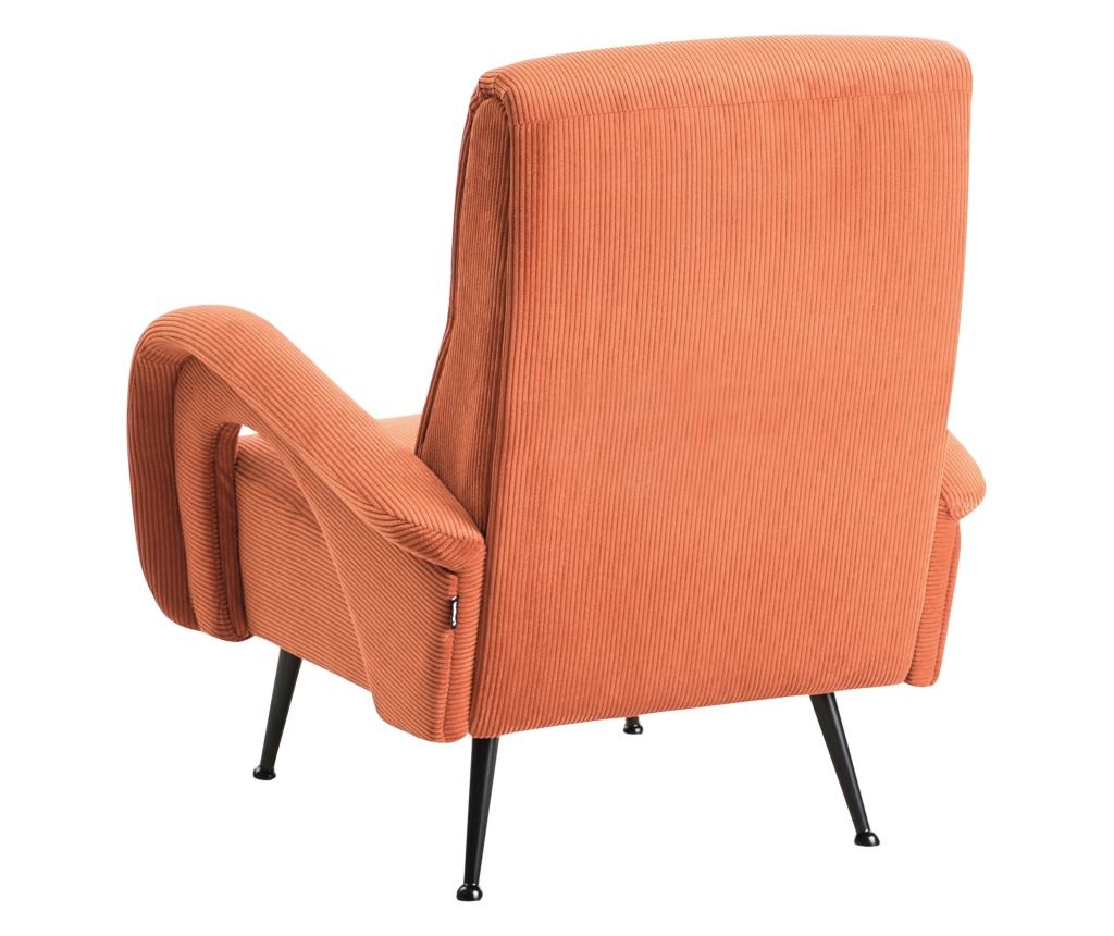 Fotel SVALOV Kordbársony Narancssárga - 6