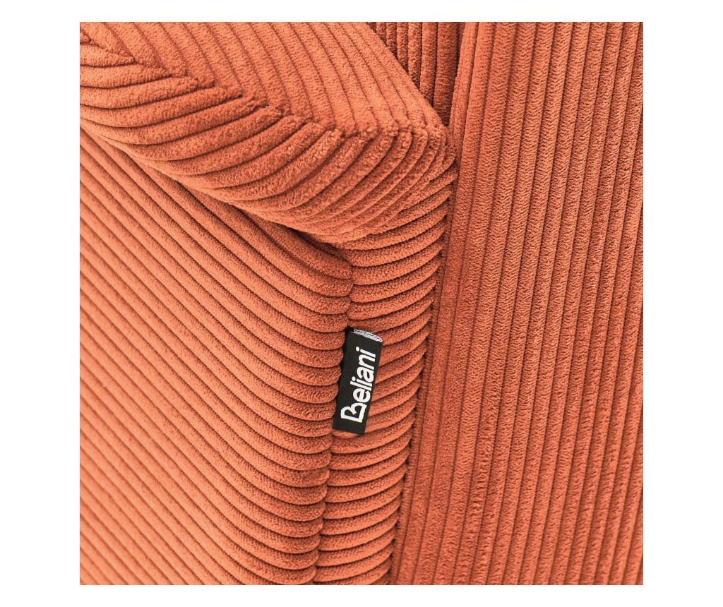 Fotel SVALOV Kordbársony Narancssárga - 8