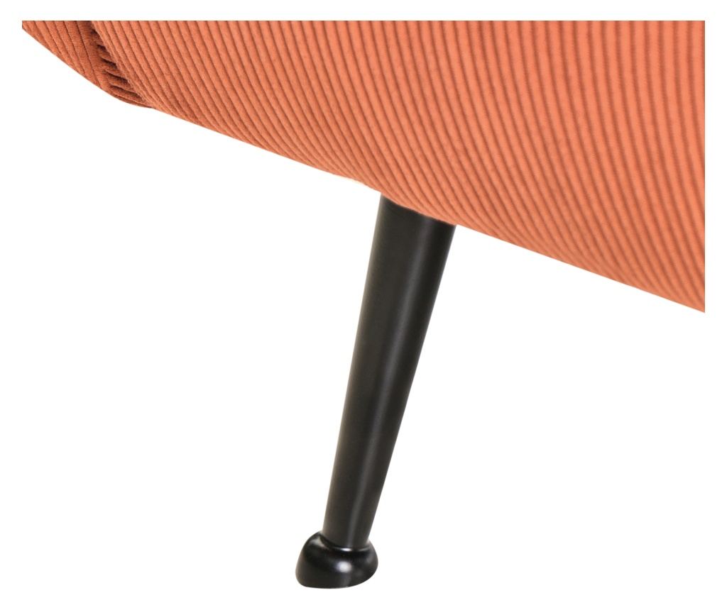 Fotel SVALOV Kordbársony Narancssárga - 9