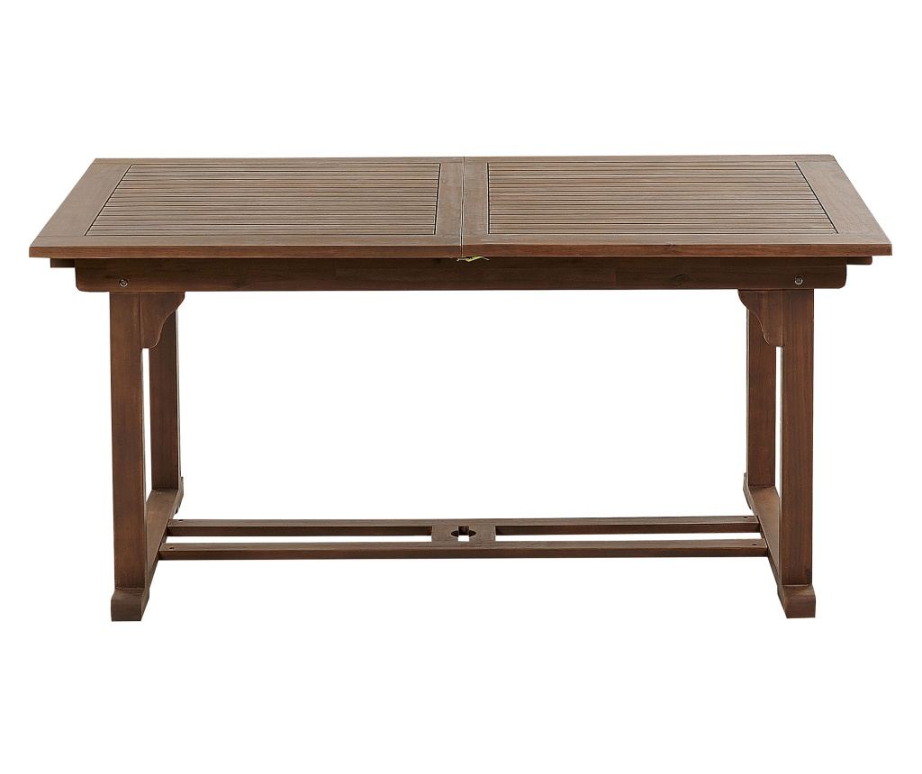 Bővíthető kerti étkezőasztal AMANTEA 160/220 cm 90 cm Akácfa Sötétbarna - 5