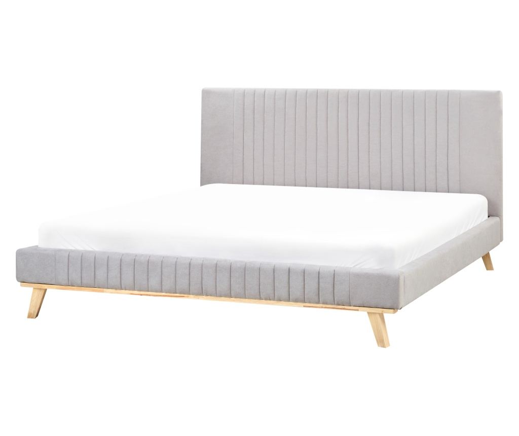 Ágy Zseníliaszövet TALENCE 180 x 200 cm Világosszürke - 2