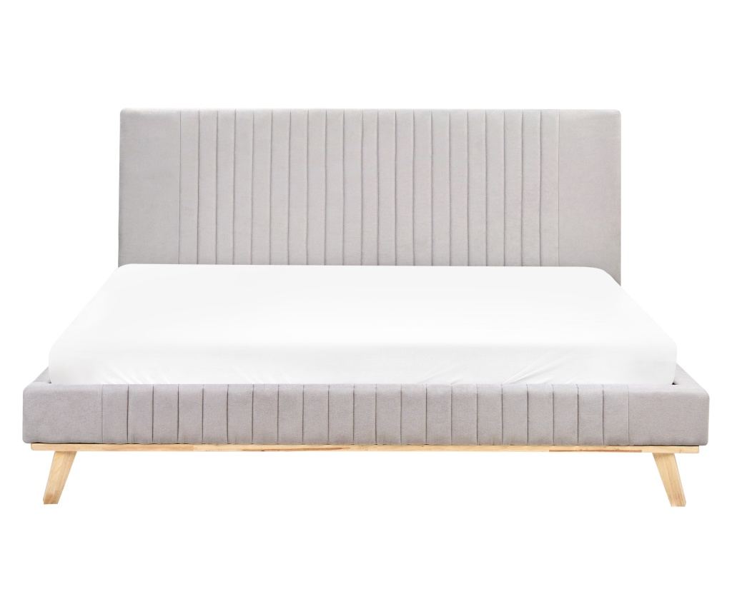 Ágy Zseníliaszövet TALENCE 180 x 200 cm Világosszürke - 4