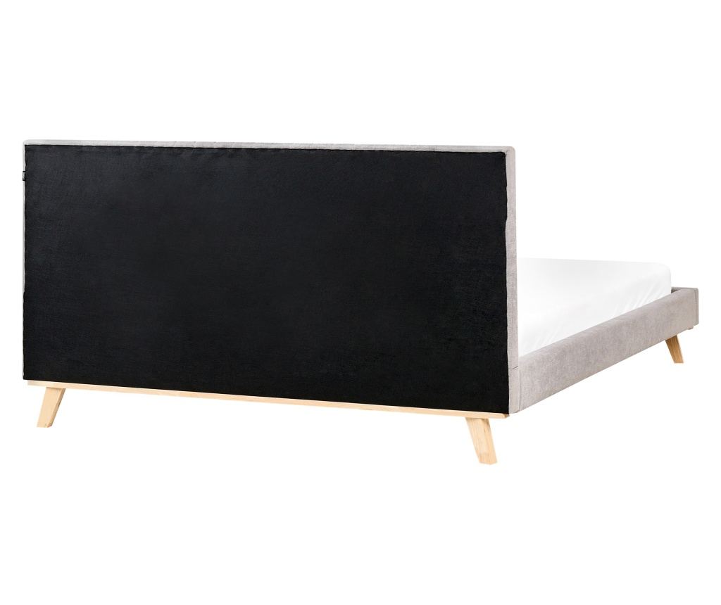 Ágy Zseníliaszövet TALENCE 180 x 200 cm Világosszürke - 5