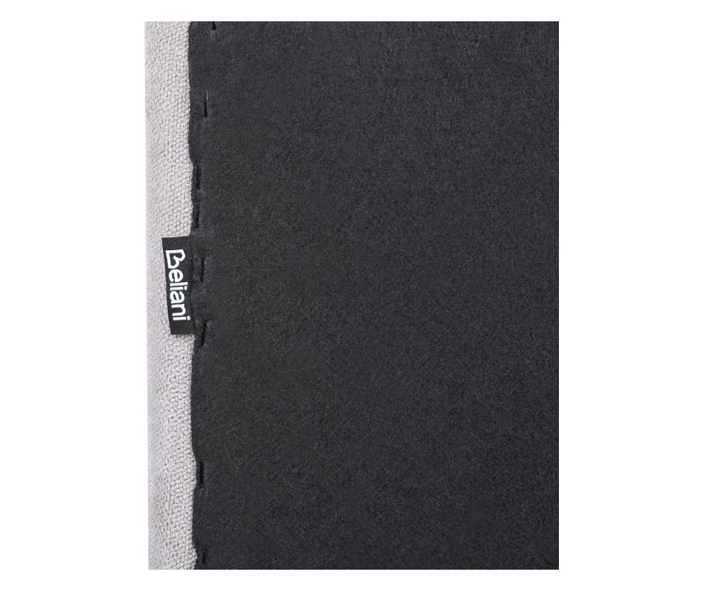 Ágy Zseníliaszövet TALENCE 180 x 200 cm Világosszürke - 7