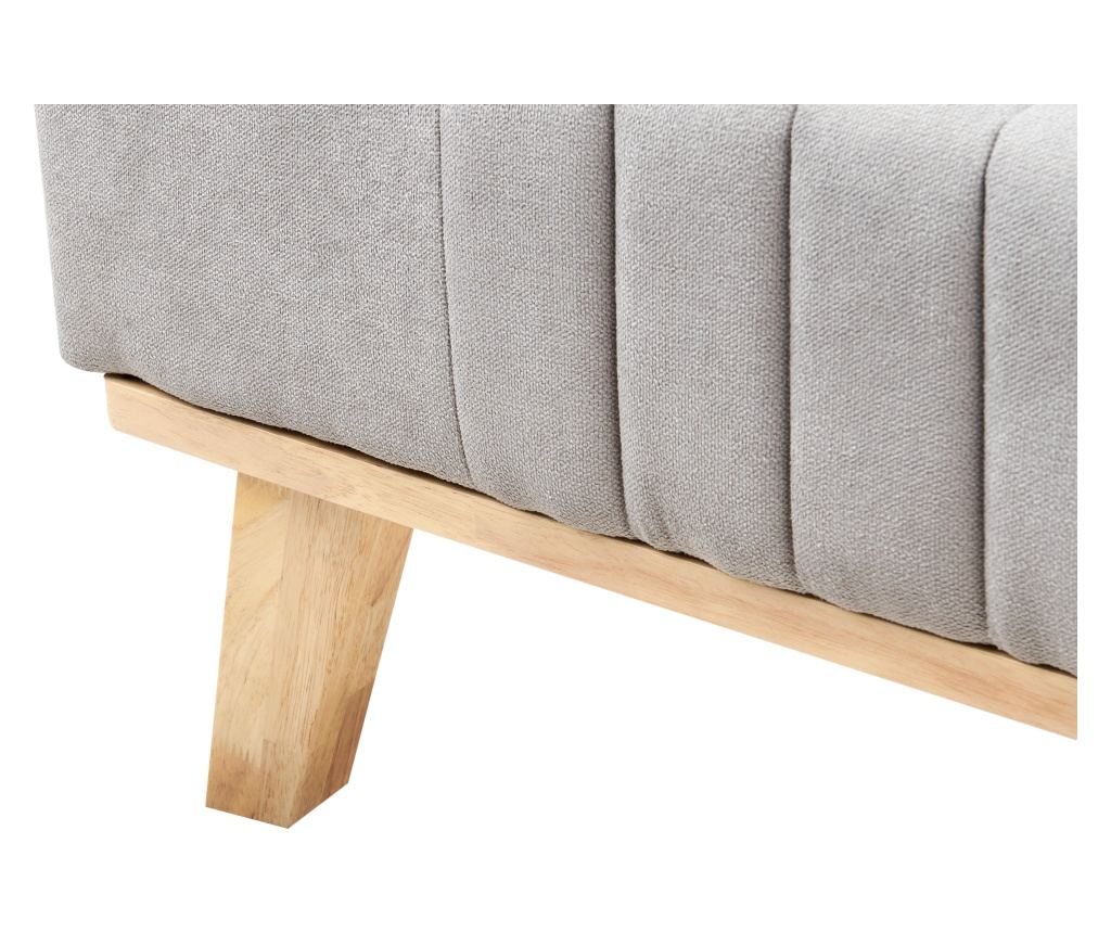 Ágy Zseníliaszövet TALENCE 180 x 200 cm Világosszürke - 8