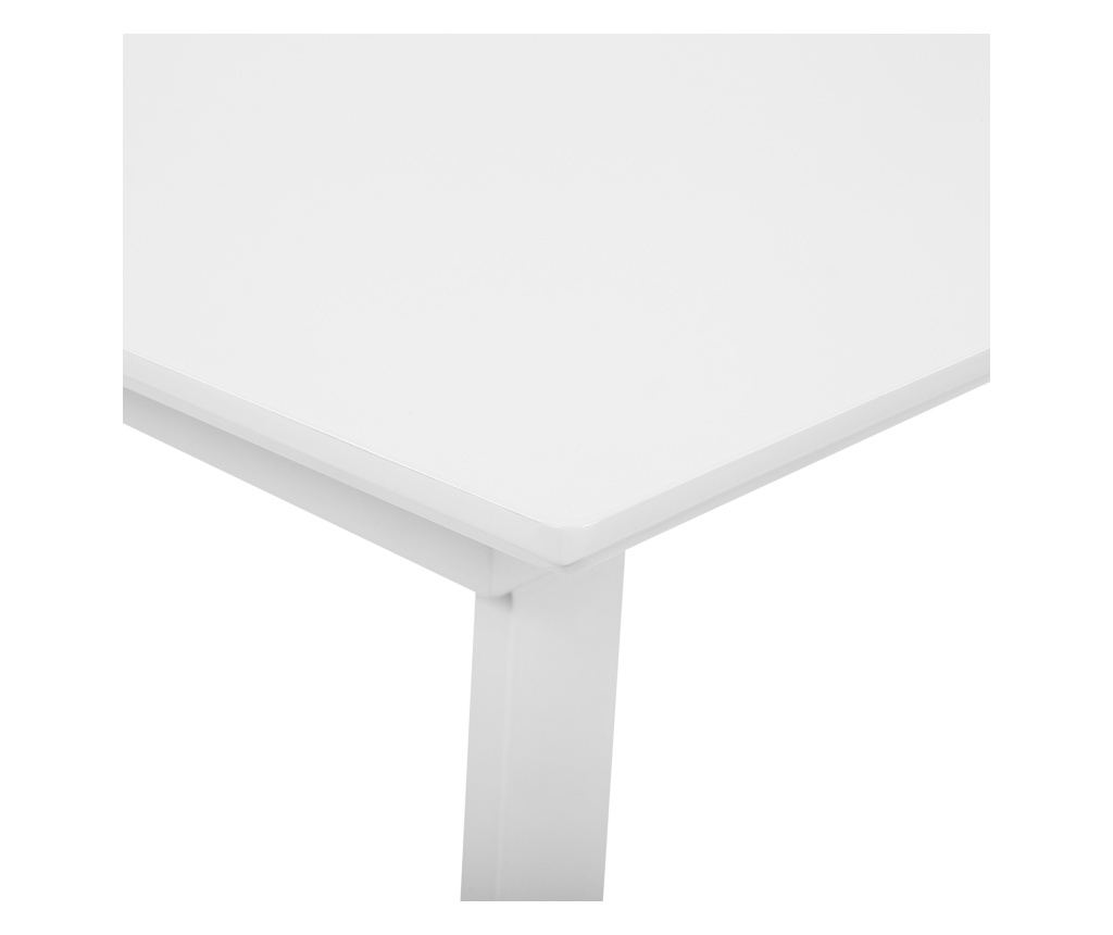 Kihúzható étkezőasztal KALUNA Fehér 90 cm 160/200 cm - 9