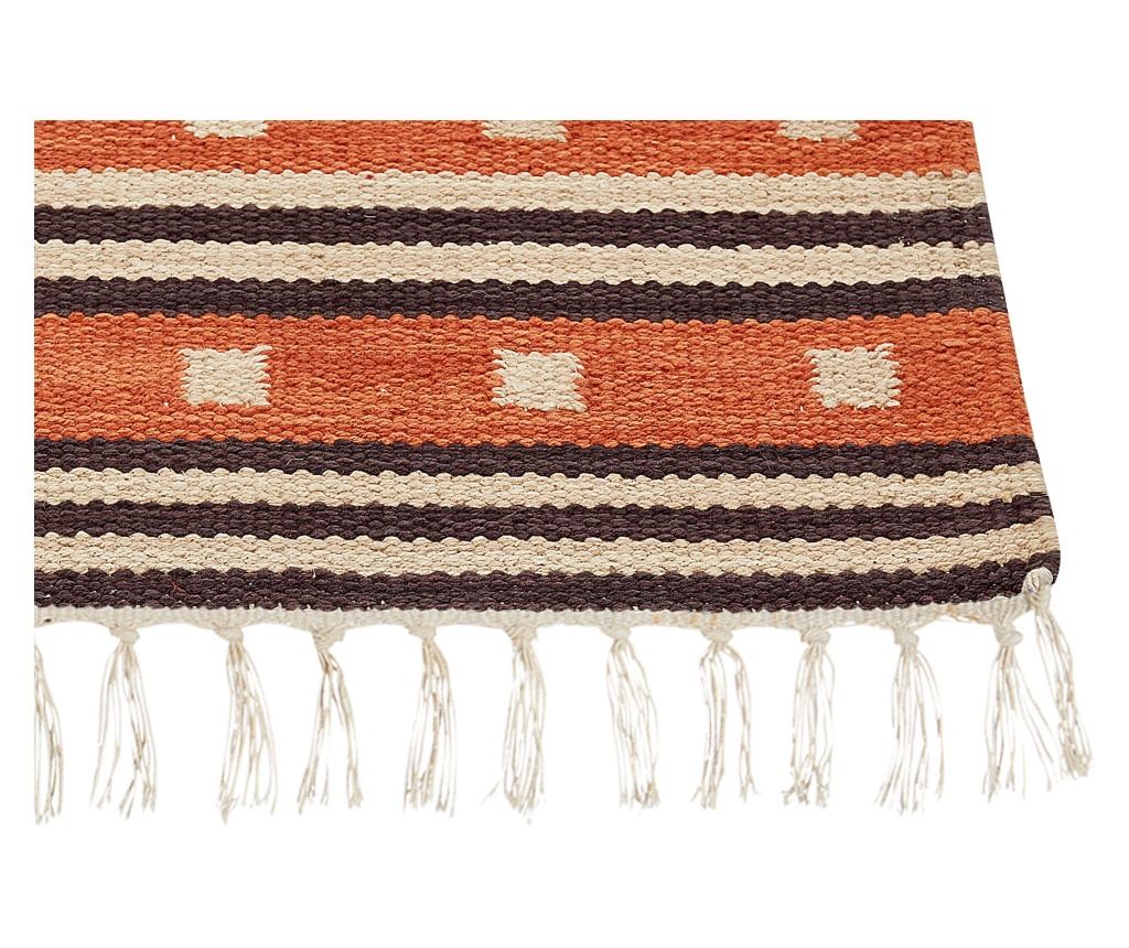 Szőnyeg GAVAR Narancssárga 80 x 150 cm Pamut Kilim - 6