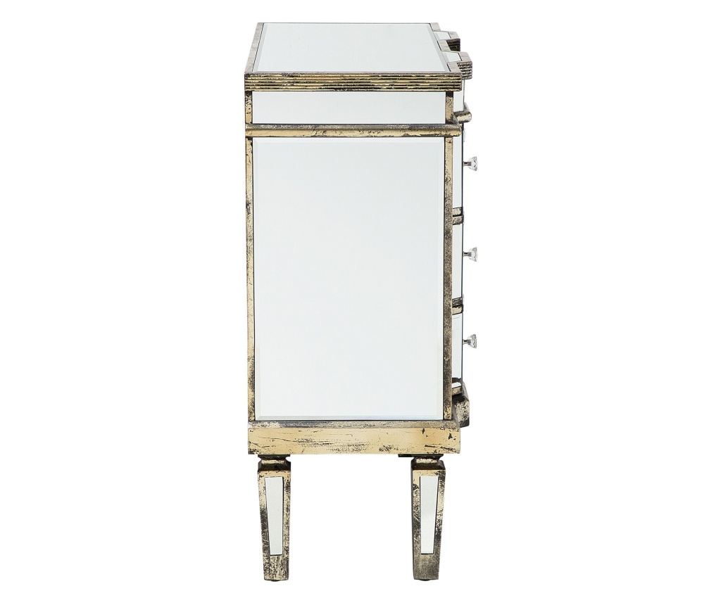 Hatfiókos komód MOZELA Ezüst tükör - 5