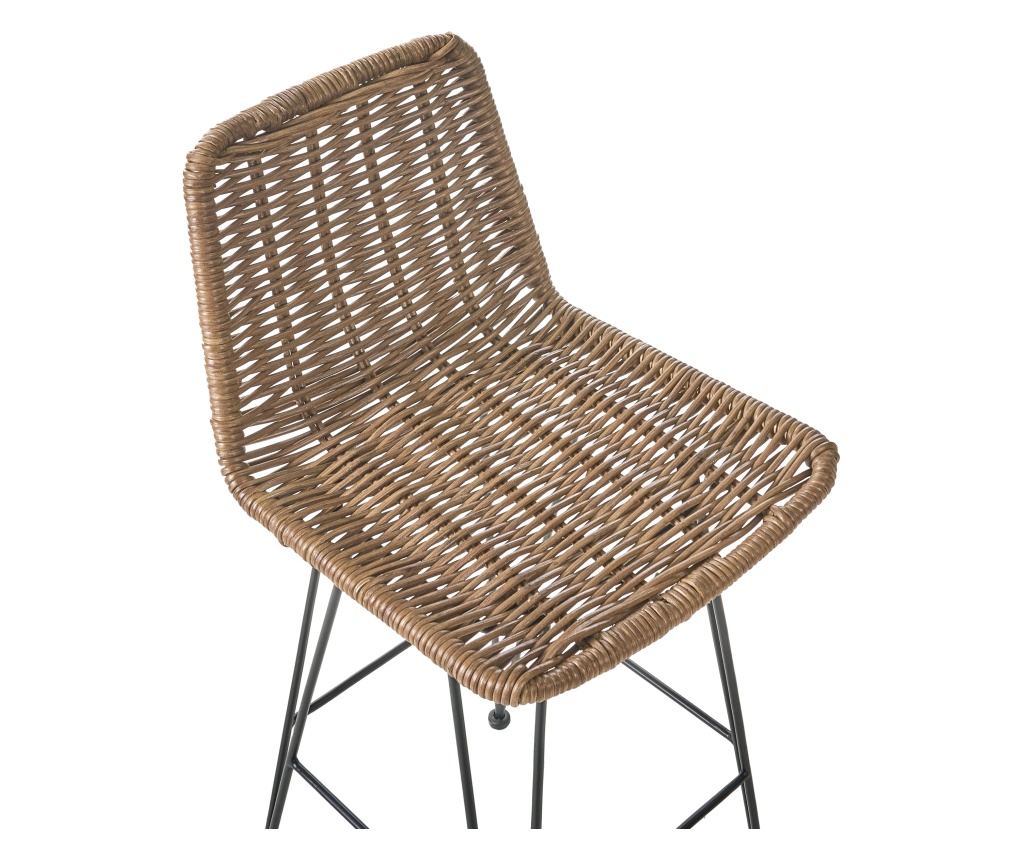 Bárszék kétdarabos szettben CASSITA Rattan Barna - 5