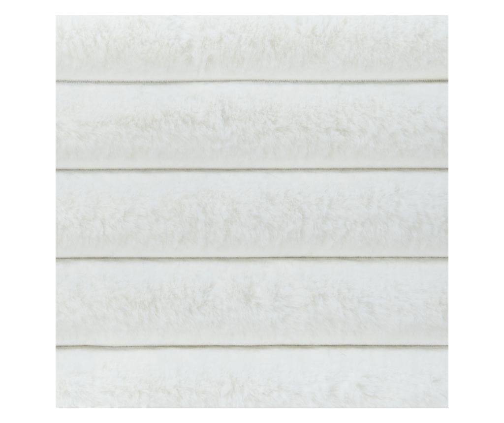 Ágytakaró RAKYA Műszőrme 150 x 200 cm Fehér - 6