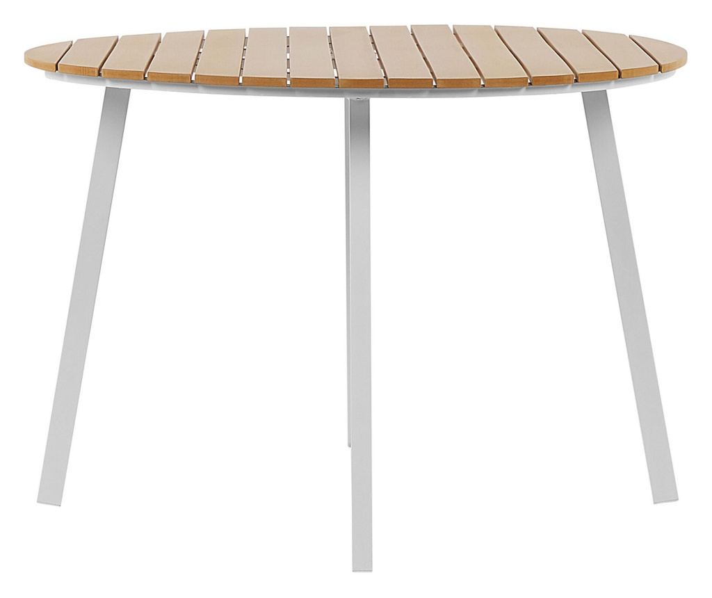 Kerti étkezőgarnitúra 4 személyes CAVOLI párnákkal Fém Szürke - 13