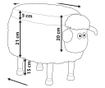 Állatos puff tárolóval SHEEP Rózsaszín Bárány thumbnail 3