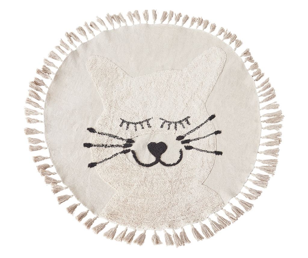 Gyerekszoba szőnyeg ETSERI Bézs ø 120 cm Pamut - 2