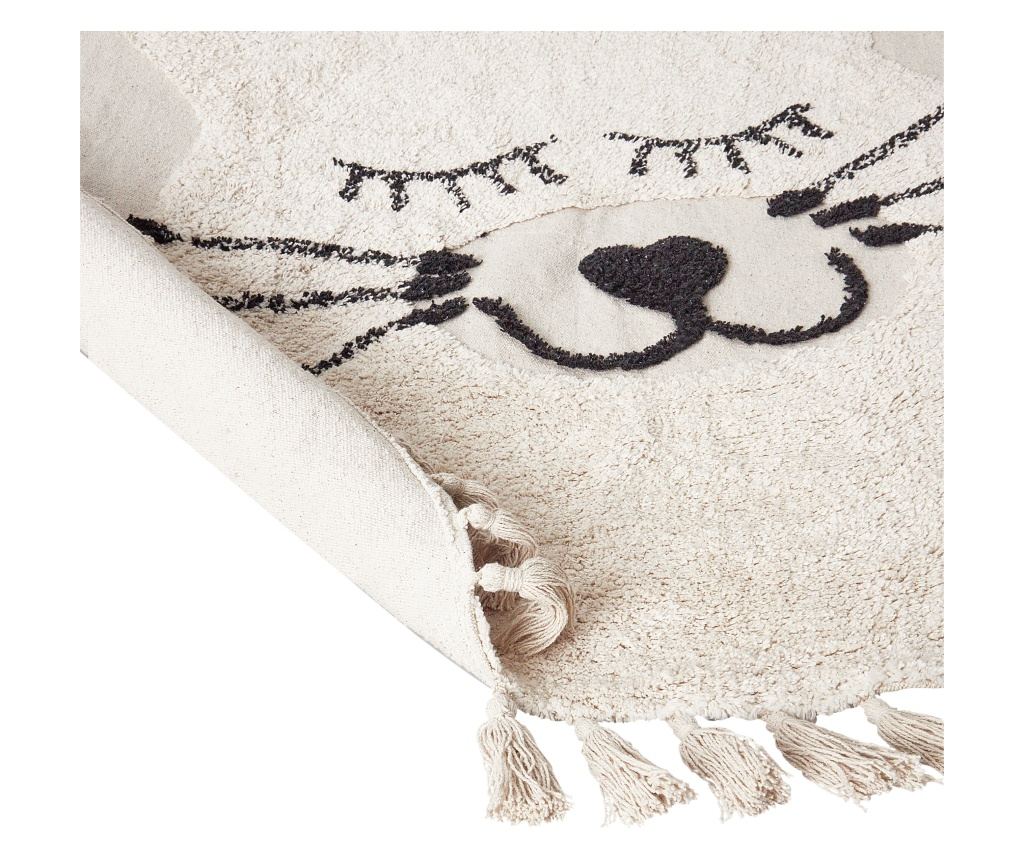 Gyerekszoba szőnyeg ETSERI Bézs ø 120 cm Pamut - 5