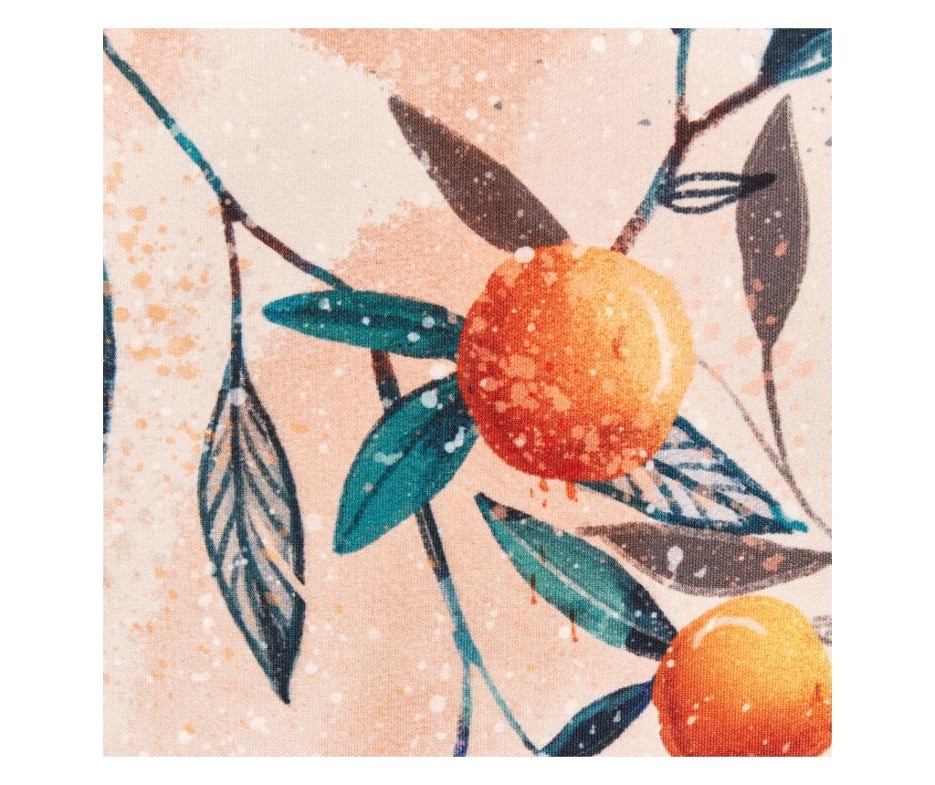 Kültéri díszpárna kétdarabos szettben PIALPETTA Növénymintás 45 x 45 cm Narancssárga - 7