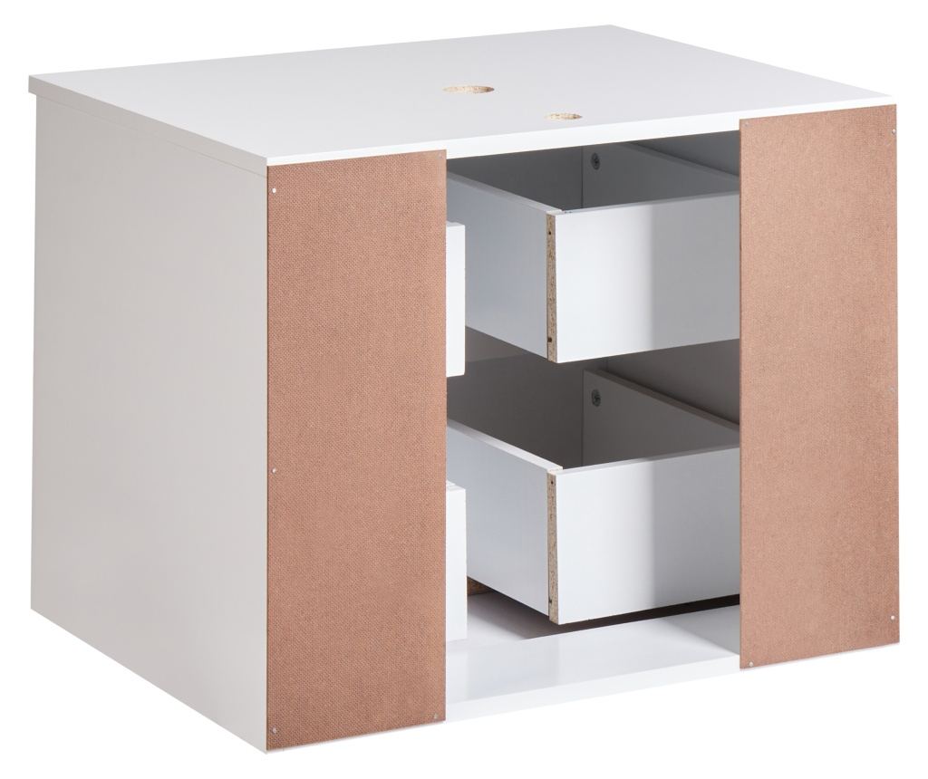 Fali mosdószekrény SERRA 60 cm Fehér - 6