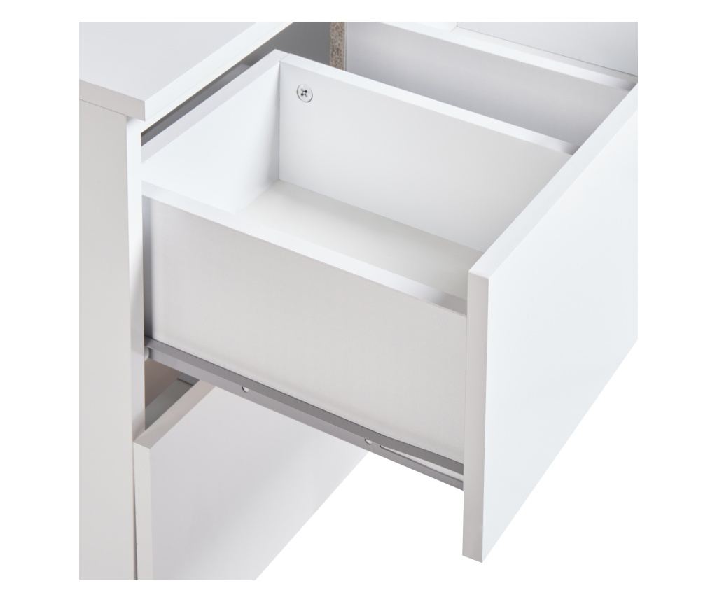 Fali mosdószekrény SERRA 60 cm Fehér - 8