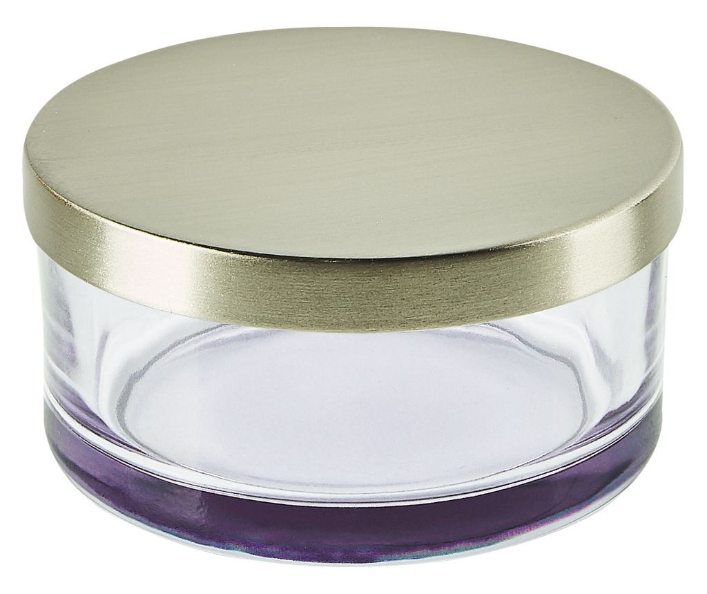 4 darabos fürdőszobai kiegészítő szett TELMA Üveg Lila - 6