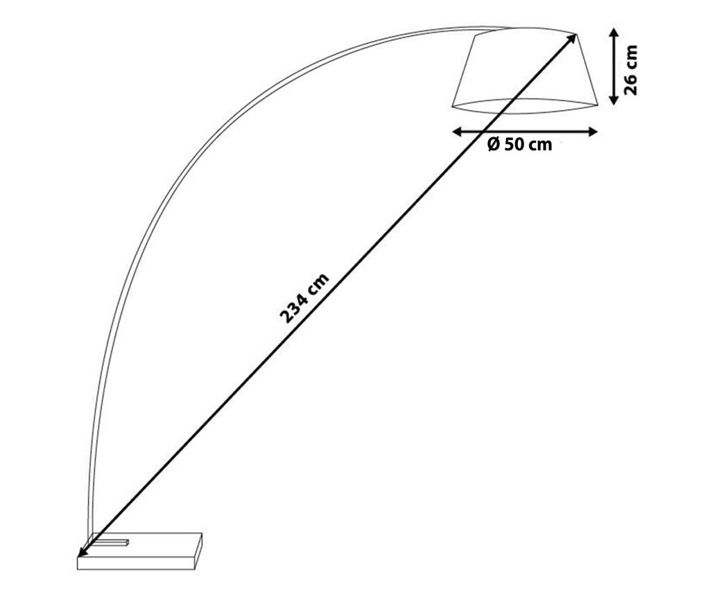 Állólámpa BENUE Fém Szürke - 1