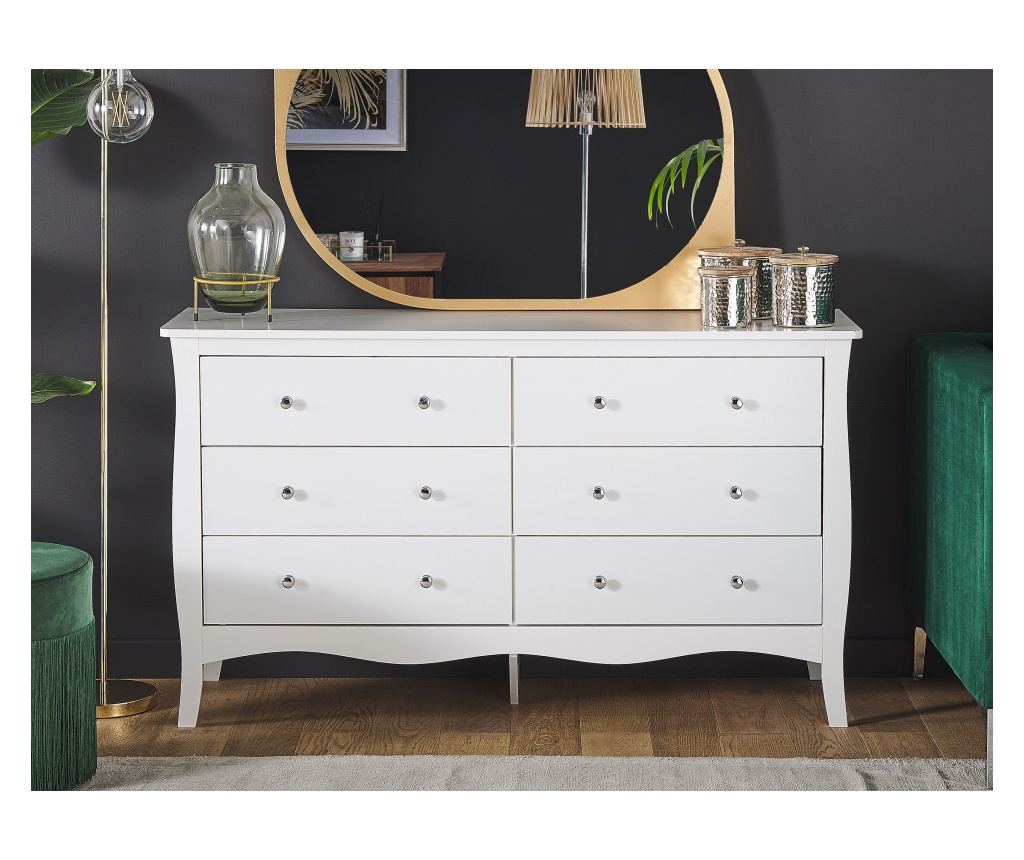Hatfiókos komód WINCHESTER Fehér - 1