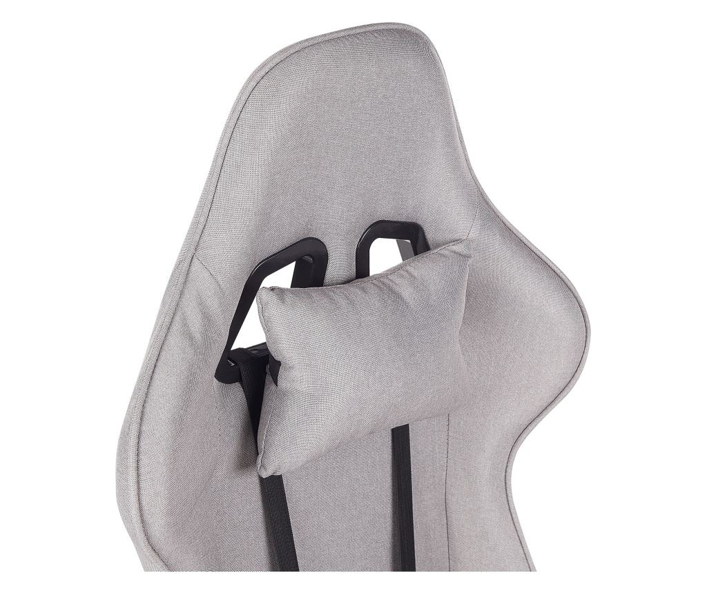 Gamer szék WARRIOR Világosszürke - 8