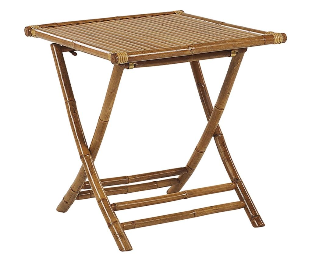 Bisztrószett Összecsukható MOLISE Bambusz Barna - 8