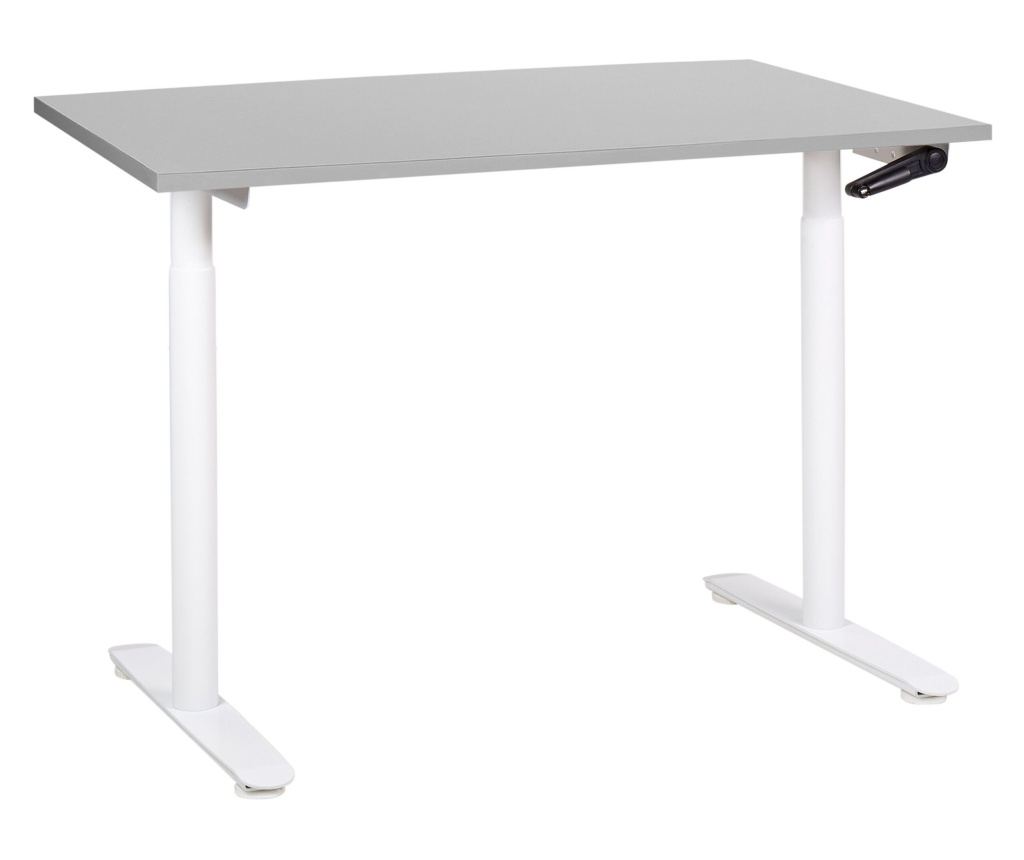 Manuálisan állítható asztal DESTINAS Szürke/fehér 120 cm 72 cm - 1