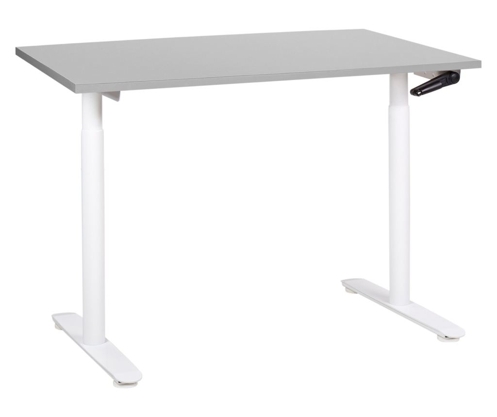 Manuálisan állítható asztal DESTINAS Szürke/fehér 120 cm 72 cm - 2