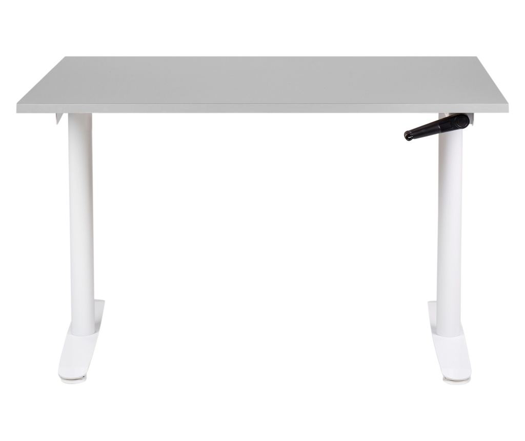 Manuálisan állítható asztal DESTINAS Szürke/fehér 120 cm 72 cm - 4