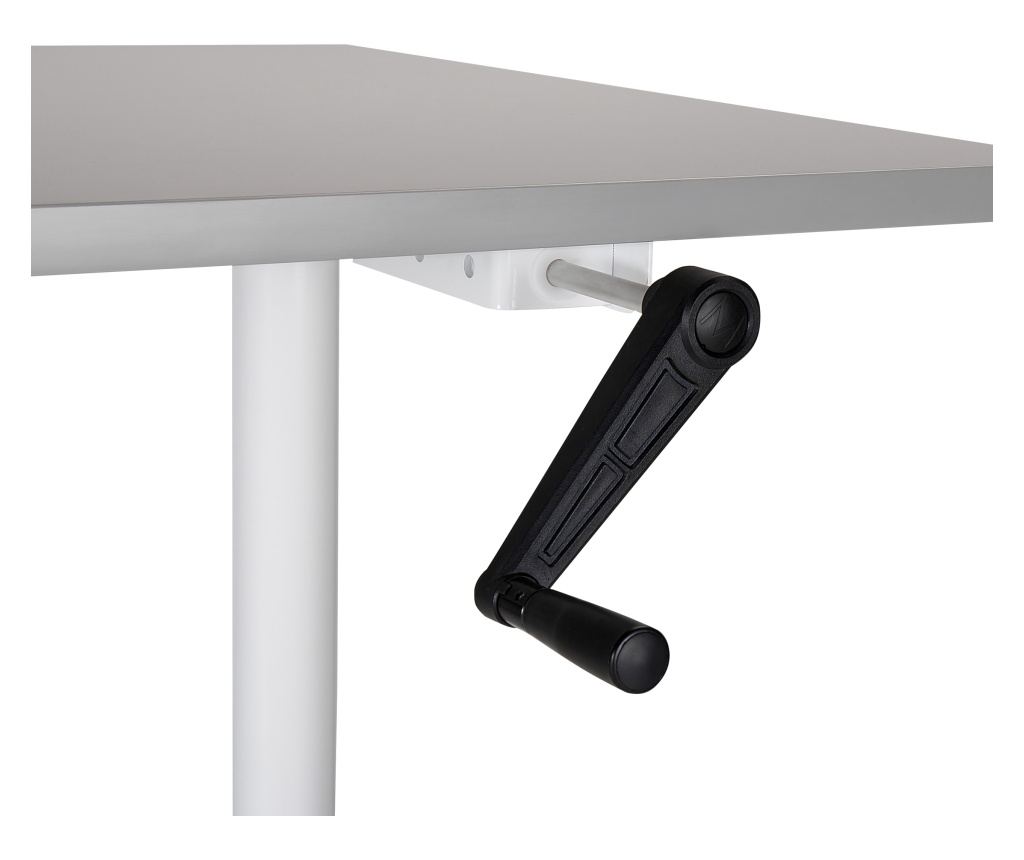 Manuálisan állítható asztal DESTINAS Szürke/fehér 120 cm 72 cm - 5