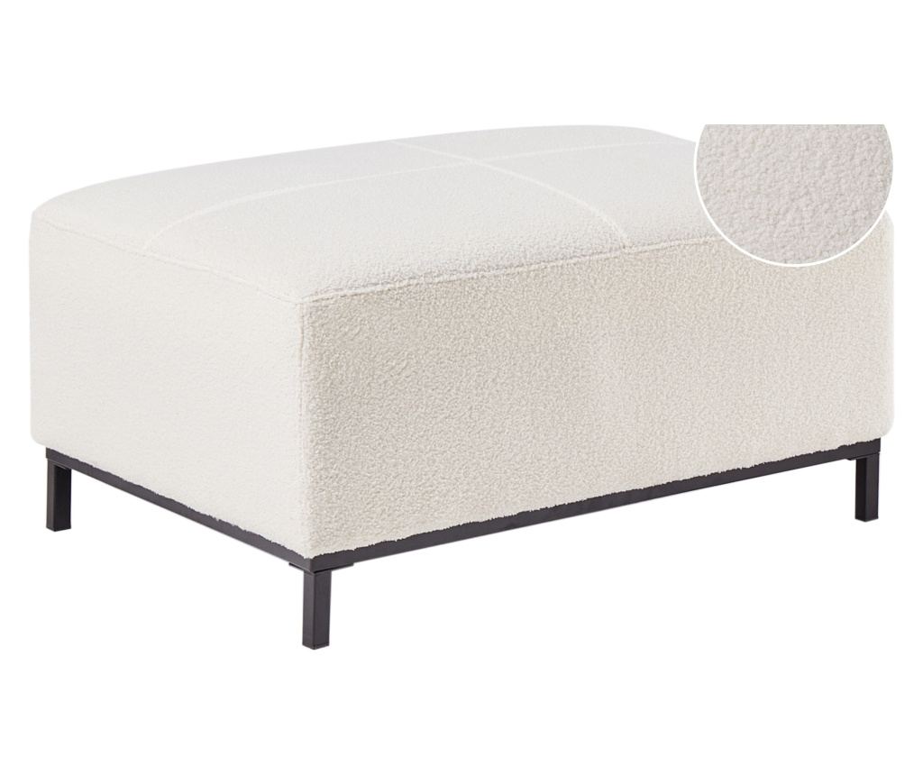 Ottomán OSLO Buklé Fehér - 2
