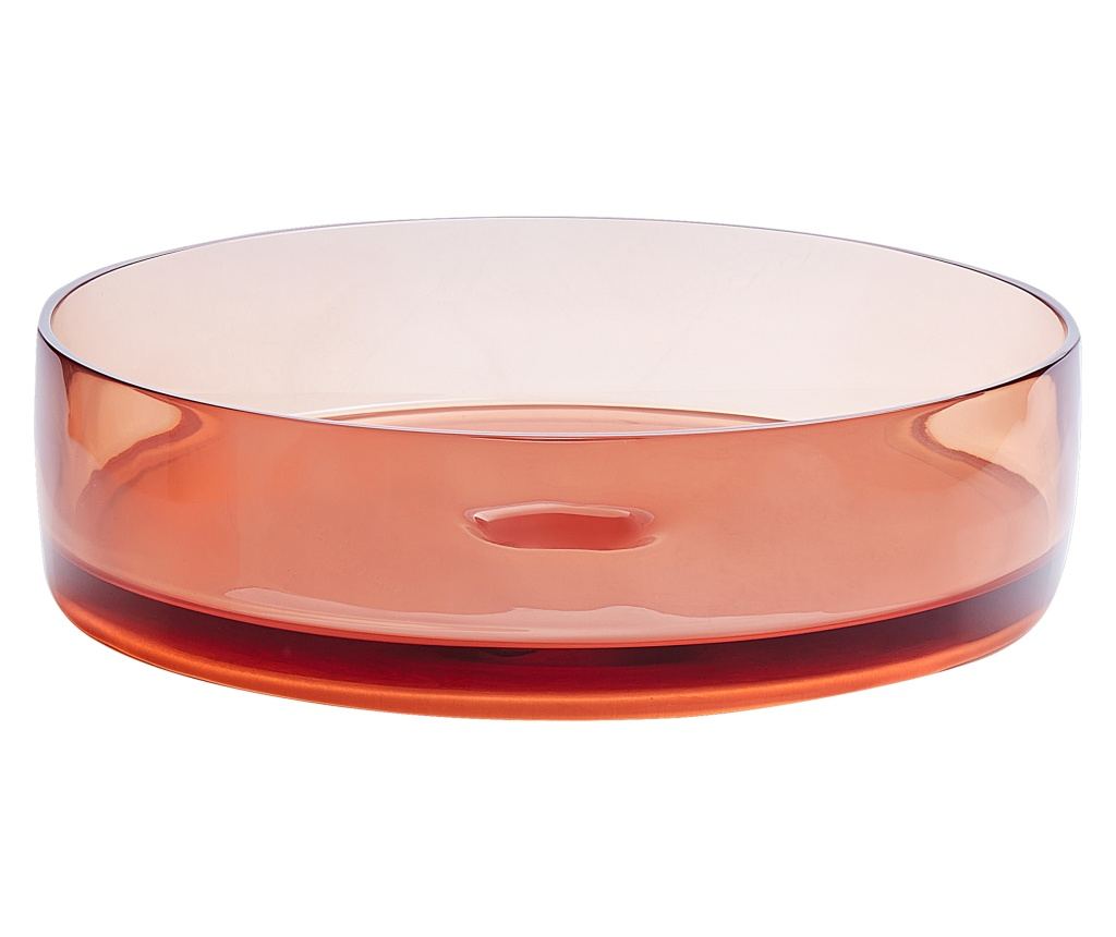 Pultra helyezhető mosdókagyló TOLOSA ⌀ 36 cm Öntött kő Világospiros - 4